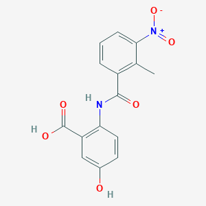 5-hydroxy-2-[(2-methyl-3-nitrobenzoyl)amino]benzoic acid