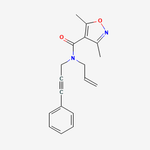 N-allyl-3,5-dimethyl-N-(3-phenylprop-2-yn-1-yl)isoxazole-4-carboxamide