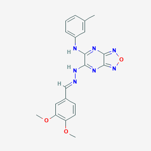 3,4-Dimethoxybenzaldehyde [6-(3-toluidino)[1,2,5]oxadiazolo[3,4-b]pyrazin-5-yl]hydrazone