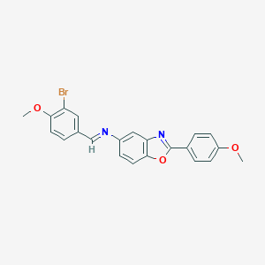 N-(3-bromo-4-methoxybenzylidene)-N-[2-(4-methoxyphenyl)-1,3-benzoxazol-5-yl]amine