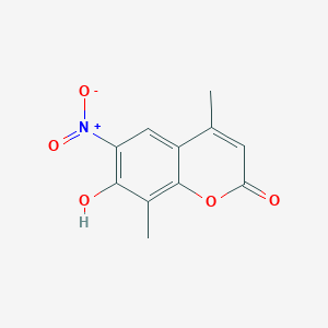 7-hydroxy-4,8-dimethyl-6-nitro-2H-chromen-2-one