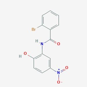 molecular formula C13H9BrN2O4 B3912741 2-bromo-N-(2-hydroxy-5-nitrophenyl)benzamide 