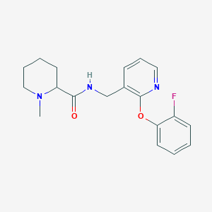 N-{[2-(2-fluorophenoxy)-3-pyridinyl]methyl}-1-methyl-2-piperidinecarboxamide