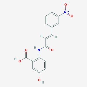 5-hydroxy-2-{[3-(3-nitrophenyl)acryloyl]amino}benzoic acid