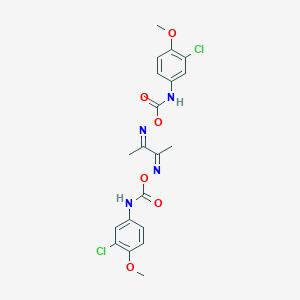 [(Z)-[(3Z)-3-[(3-chloro-4-methoxyphenyl)carbamoyloxyimino]butan-2-ylidene]amino] N-(3-chloro-4-methoxyphenyl)carbamate