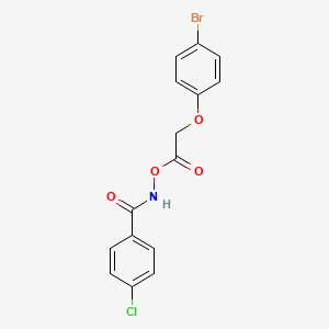 N-{[(4-bromophenoxy)acetyl]oxy}-4-chlorobenzamide