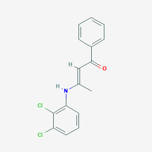 3-[(2,3-dichlorophenyl)amino]-1-phenyl-2-buten-1-one