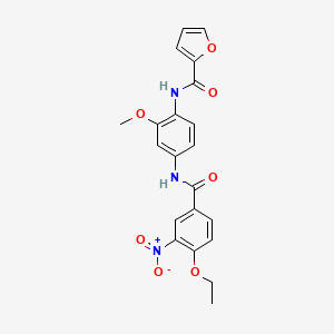 N-{4-[(4-ethoxy-3-nitrobenzoyl)amino]-2-methoxyphenyl}-2-furamide