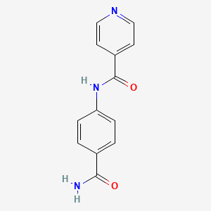 N-[4-(aminocarbonyl)phenyl]isonicotinamide