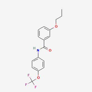 3-propoxy-N-[4-(trifluoromethoxy)phenyl]benzamide