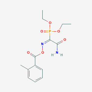 diethyl {2-amino-N-[(2-methylbenzoyl)oxy]-2-oxoethanimidoyl}phosphonate