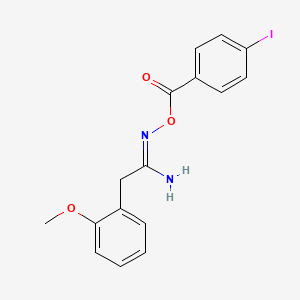 N'-[(4-iodobenzoyl)oxy]-2-(2-methoxyphenyl)ethanimidamide