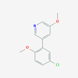 3-(5-chloro-2-methoxyphenyl)-5-methoxypyridine