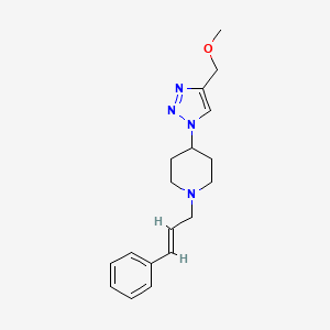 4-[4-(methoxymethyl)triazol-1-yl]-1-[(E)-3-phenylprop-2-enyl]piperidine