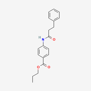 propyl 4-[(3-phenylpropanoyl)amino]benzoate