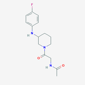 N-(2-{3-[(4-fluorophenyl)amino]-1-piperidinyl}-2-oxoethyl)acetamide