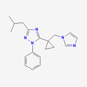 5-[1-(1H-imidazol-1-ylmethyl)cyclopropyl]-3-isobutyl-1-phenyl-1H-1,2,4-triazole