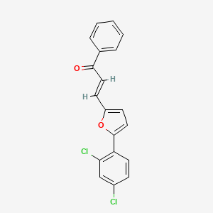 3-[5-(2,4-dichlorophenyl)-2-furyl]-1-phenyl-2-propen-1-one