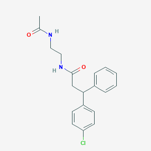 N-[2-(acetylamino)ethyl]-3-(4-chlorophenyl)-3-phenylpropanamide