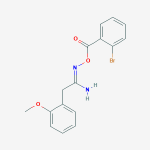 molecular formula C16H15BrN2O3 B3913077 (1Z)-N'-{[(2-bromophenyl)carbonyl]oxy}-2-(2-methoxyphenyl)ethanimidamide CAS No. 6102-69-8