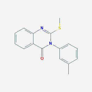 3-(3-methylphenyl)-2-(methylthio)-4(3H)-quinazolinone