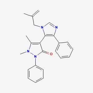 1,5-dimethyl-4-[1-(2-methylprop-2-en-1-yl)-4-phenyl-1H-imidazol-5-yl]-2-phenyl-1,2-dihydro-3H-pyrazol-3-one