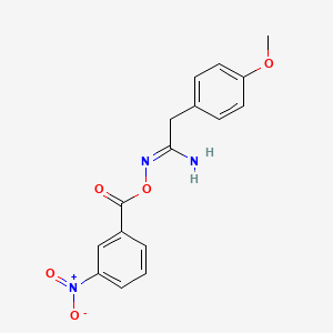 2-(4-methoxyphenyl)-N'-[(3-nitrobenzoyl)oxy]ethanimidamide