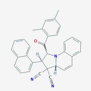 1-(2,4-dimethylbenzoyl)-2-(1-naphthyl)-1,2-dihydropyrrolo[1,2-a]quinoline-3,3(3aH)-dicarbonitrile