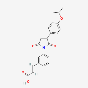 3-{3-[3-(4-isopropoxyphenyl)-2,5-dioxo-1-pyrrolidinyl]phenyl}acrylic acid