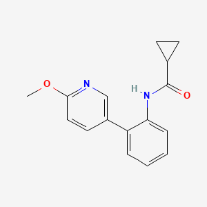 N-[2-(6-methoxypyridin-3-yl)phenyl]cyclopropanecarboxamide