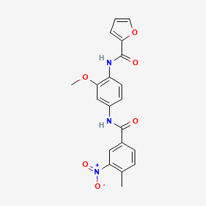 N-{2-methoxy-4-[(4-methyl-3-nitrobenzoyl)amino]phenyl}-2-furamide