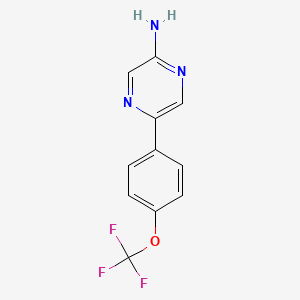 5-(4-(Trifluoromethoxy)phenyl)pyrazin-2-amine