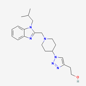 2-(1-{1-[(1-isobutyl-1H-benzimidazol-2-yl)methyl]piperidin-4-yl}-1H-1,2,3-triazol-4-yl)ethanol