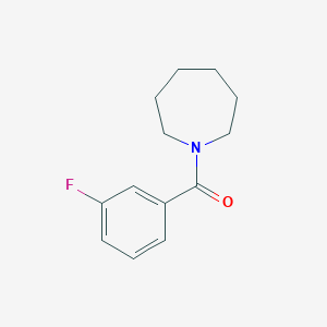 molecular formula C13H16FNO B3913341 1-(3-fluorobenzoyl)azepane 