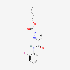 butyl 3-{[(2-fluorophenyl)amino]carbonyl}-1H-pyrazole-1-carboxylate