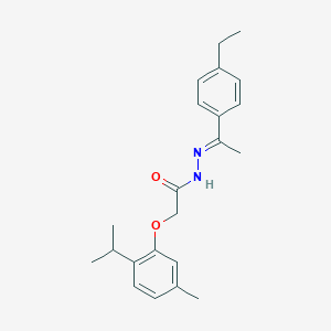 N'-[1-(4-ethylphenyl)ethylidene]-2-(2-isopropyl-5-methylphenoxy)acetohydrazide