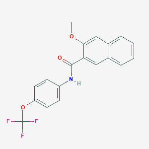 3-methoxy-N-[4-(trifluoromethoxy)phenyl]-2-naphthamide