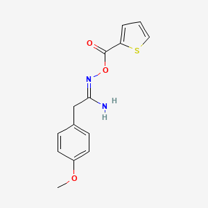 2-(4-methoxyphenyl)-N'-[(2-thienylcarbonyl)oxy]ethanimidamide