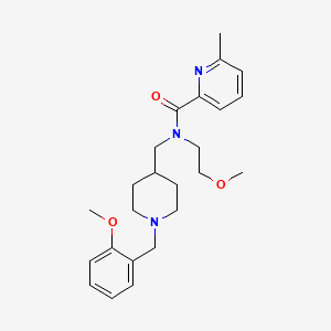 N-{[1-(2-methoxybenzyl)-4-piperidinyl]methyl}-N-(2-methoxyethyl)-6-methyl-2-pyridinecarboxamide