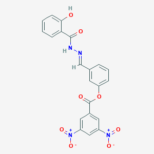 3-[2-(2-Hydroxybenzoyl)carbohydrazonoyl]phenyl 3,5-bisnitrobenzoate