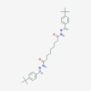 molecular formula C31H44N4O2 B391350 N'~1~,N'~9~-bis(4-tert-butylbenzylidene)nonanedihydrazide 