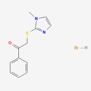 2-[(1-methyl-1H-imidazol-2-yl)thio]-1-phenylethanone hydrobromide