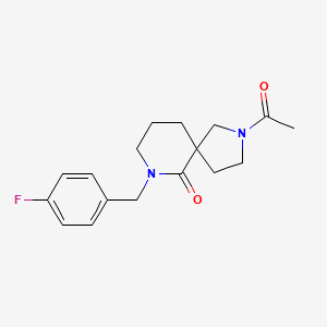 2-acetyl-7-(4-fluorobenzyl)-2,7-diazaspiro[4.5]decan-6-one