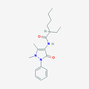 molecular formula C19H27N3O2 B391353 N-(1,5-Dimethyl-3-oxo-2-phenyl-2,3-dihydro-1H-pyrazol-4-yl)-2-ethylhexanamide 