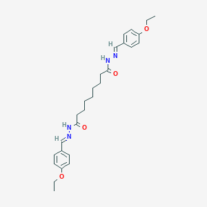 molecular formula C27H36N4O4 B391354 N'~1~,N'~9~-bis(4-ethoxybenzylidene)nonanedihydrazide 