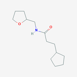 3-CYCLOPENTYL-N-[(OXOLAN-2-YL)METHYL]PROPANAMIDE