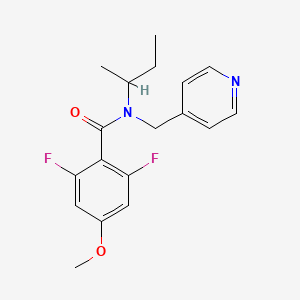 N-(sec-butyl)-2,6-difluoro-4-methoxy-N-(pyridin-4-ylmethyl)benzamide