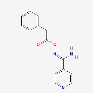 N'-[(2-phenylacetyl)oxy]-4-pyridinecarboximidamide