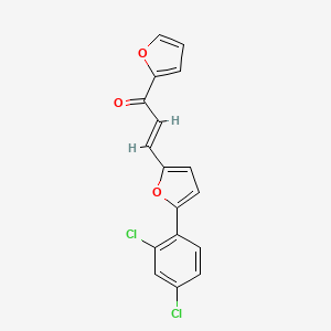 (2E)-3-[5-(2,4-dichlorophenyl)furan-2-yl]-1-(furan-2-yl)prop-2-en-1-one