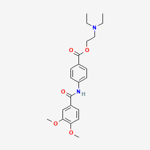 2-(diethylamino)ethyl 4-[(3,4-dimethoxybenzoyl)amino]benzoate